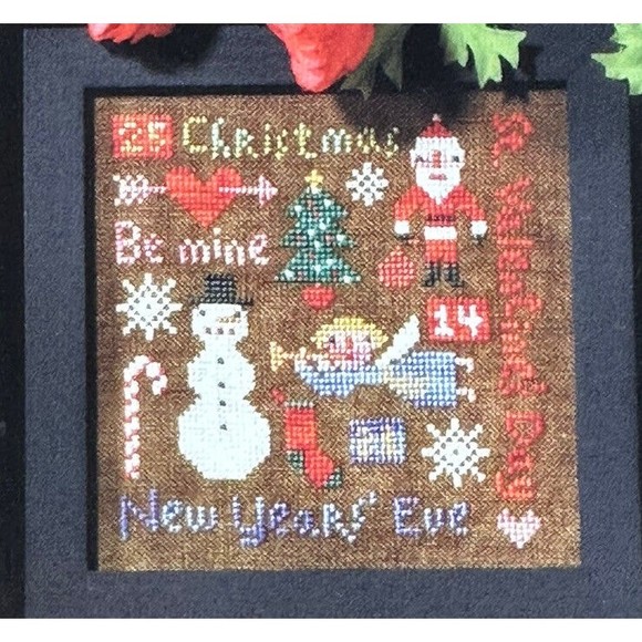 RARE Birds of a Feather Holiday Seasons Cross Stitch Kit Complete - NEW - Picture 6 of 11